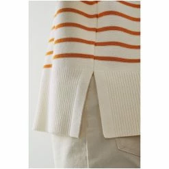 LK Bennett Isabella Cream Stripe Merino Wool Jumper -LK Bennett Shop unnamed file 2758