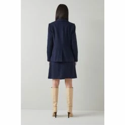LK Bennett Navy Blue Lottie Tweed Jacket -LK Bennett Shop unnamed file 2775