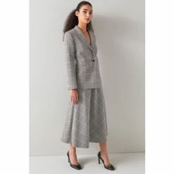 LK Bennett Pink Mya Prince Of Wales Check Blazer -LK Bennett Shop unnamed file 2799