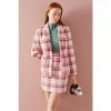 LK Bennett Lottie Red Check Cotton Jacket
