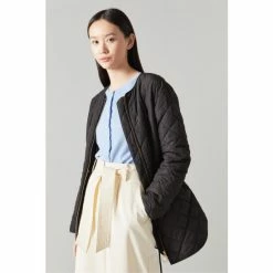 LK Bennett Black Garance Quilted Jacket