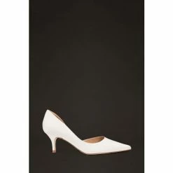 LK Bennett Hazel Ivory Satin Wedding Shoes