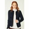 LK Bennett Blue Charlee Boucle Jacket With Trim
