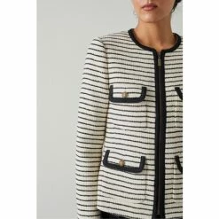 LK Bennett Cream Priya Stripe Tweed Jacket -LK Bennett Shop unnamed file 2851