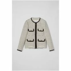 LK Bennett Cream Priya Stripe Tweed Jacket -LK Bennett Shop unnamed file 2853