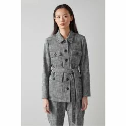 LK Bennett Blue Zurich Denim Utility Jacket