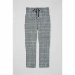 LK Bennett L.K.Bennett Kristen Grey Prince Of Wales Check Drawstring Trousers -LK Bennett Shop unnamed file 2883