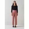 LK Bennett Pink Bacall Wool-Blend Pleat Front Slouchy Trousers