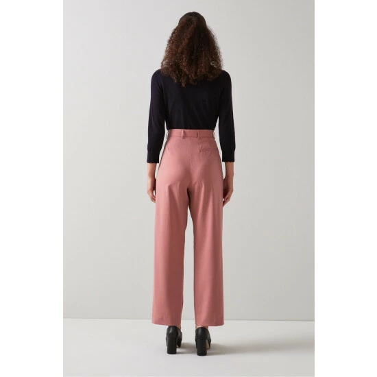 unnamed-file-2895.jpg LK Bennett Pink Bacall Wool-Blend Pleat Front Slouchy Trousers -LK Bennett Shop unnamed file 2895