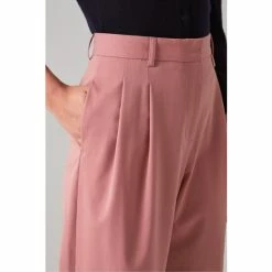 LK Bennett Pink Bacall Wool-Blend Pleat Front Slouchy Trousers 3 LK Bennett Pink Bacall Wool-Blend Pleat Front Slouchy Trousers -LK Bennett Shop unnamed file 2897