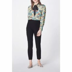 LK Bennett Black Eden Stretch Trousers