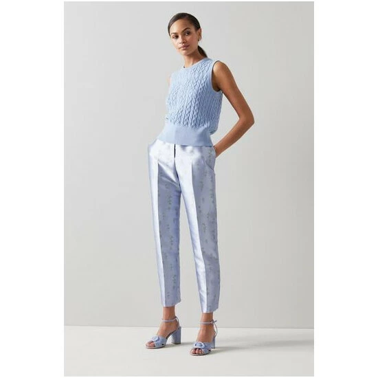 unnamed-file-2934.jpg LK Bennett X Royal Ascot Blue Rosalind Satin Floral Jacquard Trousers -LK Bennett Shop unnamed file 2934