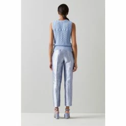 LK Bennett X Royal Ascot Blue Rosalind Satin Floral Jacquard Trousers 1 LK Bennett X Royal Ascot Blue Rosalind Satin Floral Jacquard Trousers -LK Bennett Shop unnamed file 2935