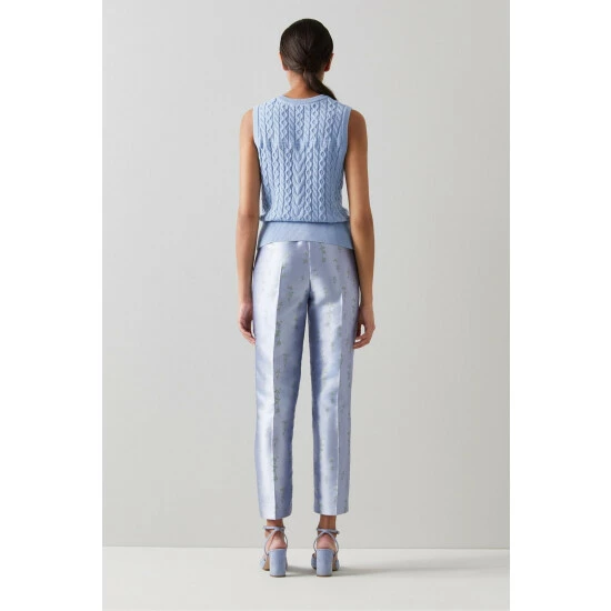 unnamed-file-2935.jpg LK Bennett X Royal Ascot Blue Rosalind Satin Floral Jacquard Trousers -LK Bennett Shop unnamed file 2935
