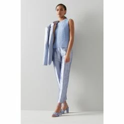 LK Bennett X Royal Ascot Blue Rosalind Satin Floral Jacquard Trousers 2 LK Bennett X Royal Ascot Blue Rosalind Satin Floral Jacquard Trousers -LK Bennett Shop unnamed file 2936