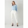 LK Bennett Bree White Pinstripe Stretch Cotton Tailored Trousers