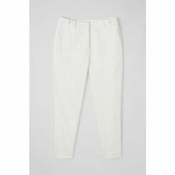 LK Bennett Bree White Pinstripe Stretch Cotton Tailored Trousers -LK Bennett Shop unnamed file 2942