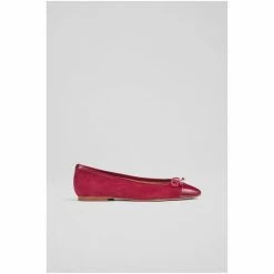 LK Bennett Kara Red Suede And Patent Toe Cap Ballerina Flats -LK Bennett Shop unnamed file 295