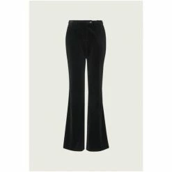 LK Bennett Evelina Black Velvet Flared Trousers -LK Bennett Shop unnamed file 2958