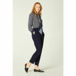 LK Bennett Blue Wren Straight Leg Trousers