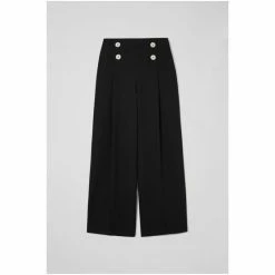LK Bennett Parker Black Wide Leg Trousers -LK Bennett Shop unnamed file 2967