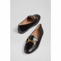 LK Bennett Daphne Black Croc Effect Leather Loafers -LK Bennett Shop unnamed file 30
