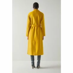 LK Bennett Anderson Yellow Double-Faced Wool Coat -LK Bennett Shop unnamed file 3006