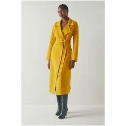 LK Bennett Anderson Yellow Double-Faced Wool Coat -LK Bennett Shop unnamed file 3008