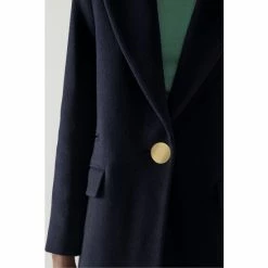LK Bennett Blue Keefe Recycled Wool Blend Single Breasted Coat -LK Bennett Shop unnamed file 3016
