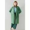 LK Bennett Green Eden Double-Faced Wool Coat