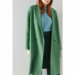 LK Bennett Green Eden Double-Faced Wool Coat -LK Bennett Shop unnamed file 3021