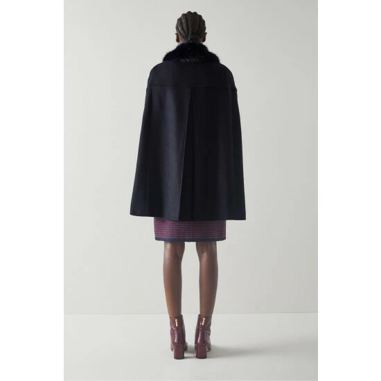 unnamed-file-3025.jpg LK Bennett Myrtle Recycled Wool-Blend Faux Fur Black Cape -LK Bennett Shop unnamed file 3025