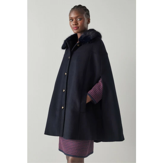 unnamed-file-3027.jpg LK Bennett Myrtle Recycled Wool-Blend Faux Fur Black Cape -LK Bennett Shop unnamed file 3027