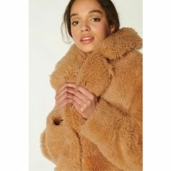 LK Bennett Brown Mia Camel Shearling Coat -LK Bennett Shop unnamed file 3046