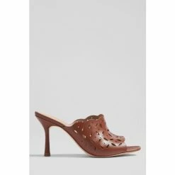 LK Bennett Leather Perforated Mules