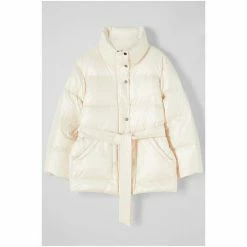 LK Bennett Cream Morzine Short Belted Puffer Coat -LK Bennett Shop unnamed file 3065