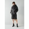 LK Bennett Black Avoriaz Shiny Puffer Coat