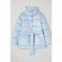 LK Bennett Blue Morzine Short Belted Puffer Coat -LK Bennett Shop unnamed file 3076