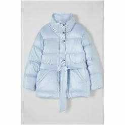 LK Bennett Blue Morzine Short Belted Puffer Coat -LK Bennett Shop unnamed file 3077
