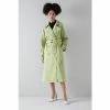 LK Bennett Mint Green Andie Cotton Trench Coat