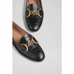 LK Bennett Daphne Black Croc Effect Leather Loafers -LK Bennett Shop unnamed file 31