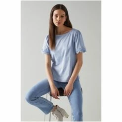 LK Bennett Hannah Cotton Lace Trim T-Shirt Black -LK Bennett Shop unnamed file 3110