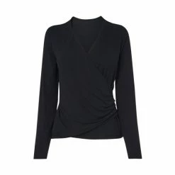 LK Bennett Black Eames Double Front Wrap Jersey Top -LK Bennett Shop unnamed file 3120