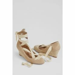 LK Bennett Drina Natural Suede Crossover Strap Espadrille Wedges -LK Bennett Shop unnamed file 313
