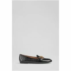 LK Bennett Daphne Black Croc Effect Leather Loafers -LK Bennett Shop unnamed file 32