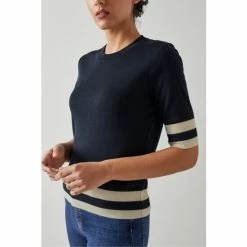 LK Bennett Michi Block Colour Cotton-Blend Top -LK Bennett Shop unnamed file 3203