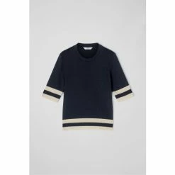 LK Bennett Michi Block Colour Cotton-Blend Top -LK Bennett Shop unnamed file 3204