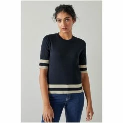 LK Bennett Michi Block Colour Cotton-Blend Top -LK Bennett Shop unnamed file 3205