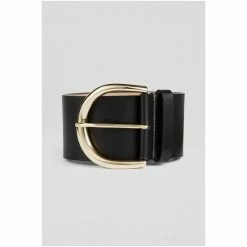 LK Bennett Bea Leather Wide Black Belt -LK Bennett Shop unnamed file 3224