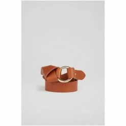 LK Bennett Brown Bella Leather Waist Belt With Front O Ring -LK Bennett Shop unnamed file 3245